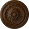 Ekena Millwork Wigan Ceiling Medallion, Hand-Painted Root Beer Crackle, 16"OD x 2 1/4"P CM16WGRBC - alternate 1
